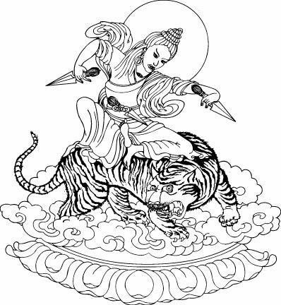 Jomo Pema ’ö-Zér drawing